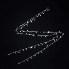 Rhinestone Chain Tassel Hair Clips Headband Punk Hair Accessories