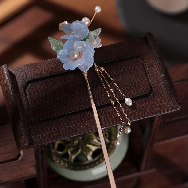 Ancient Chinese Style Hairpin Floral Hair Stick Hair Accessories For Women