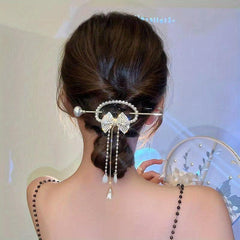 Butterfly Flower Hair Claw Clip Tassel Nonslip Clip for Women Girls