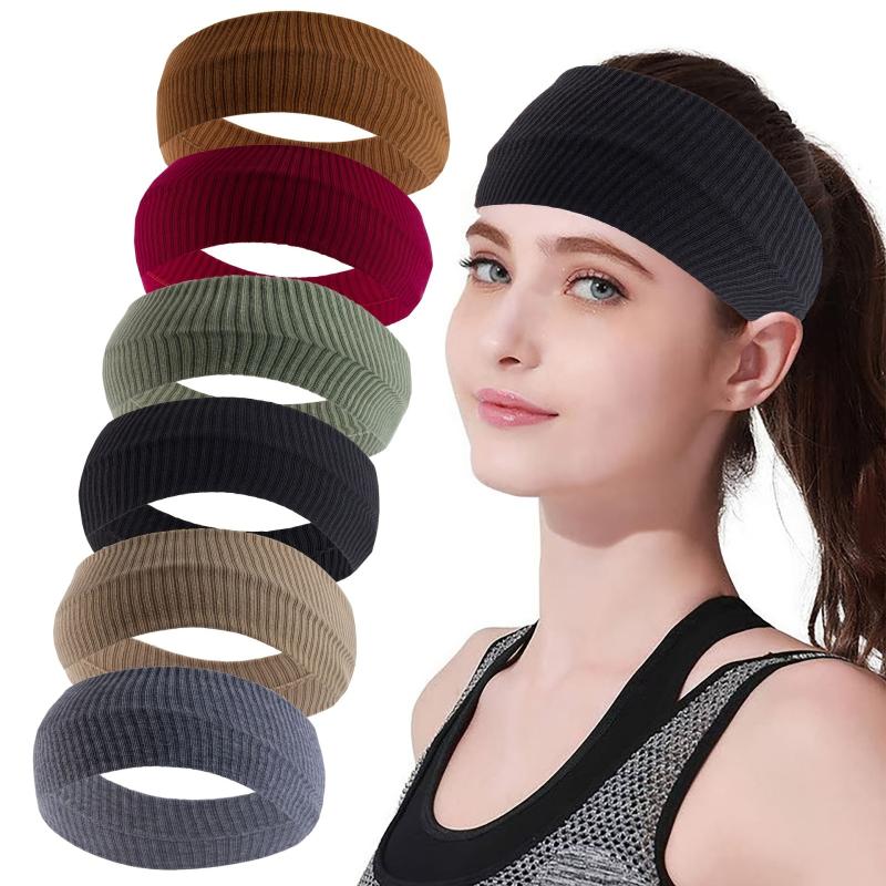 Women's Knotted Workout Headband Plain Wide Headband Hair