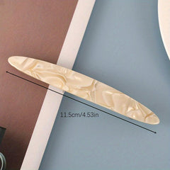 Minimalist Acrylic French Barrette Hair Clip
