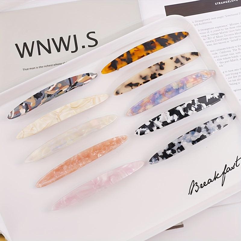 Minimalist Acrylic French Barrette Hair Clip