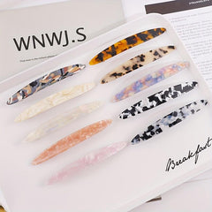Minimalist Acrylic French Barrette Hair Clip