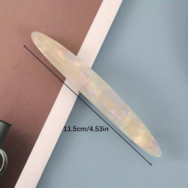 Minimalist Acrylic French Barrette Hair Clip
