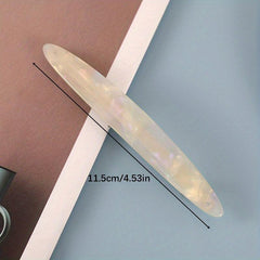 Minimalist Acrylic French Barrette Hair Clip