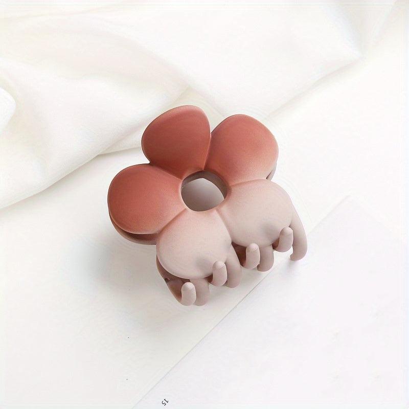 4pcs Gradient Flower Hair Claw Accessories Set