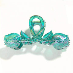 Tulip Hair Claw Banana Clip Flower Charm Hair Accessory