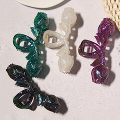 Tulip Hair Claw Banana Clip Flower Charm Hair Accessory