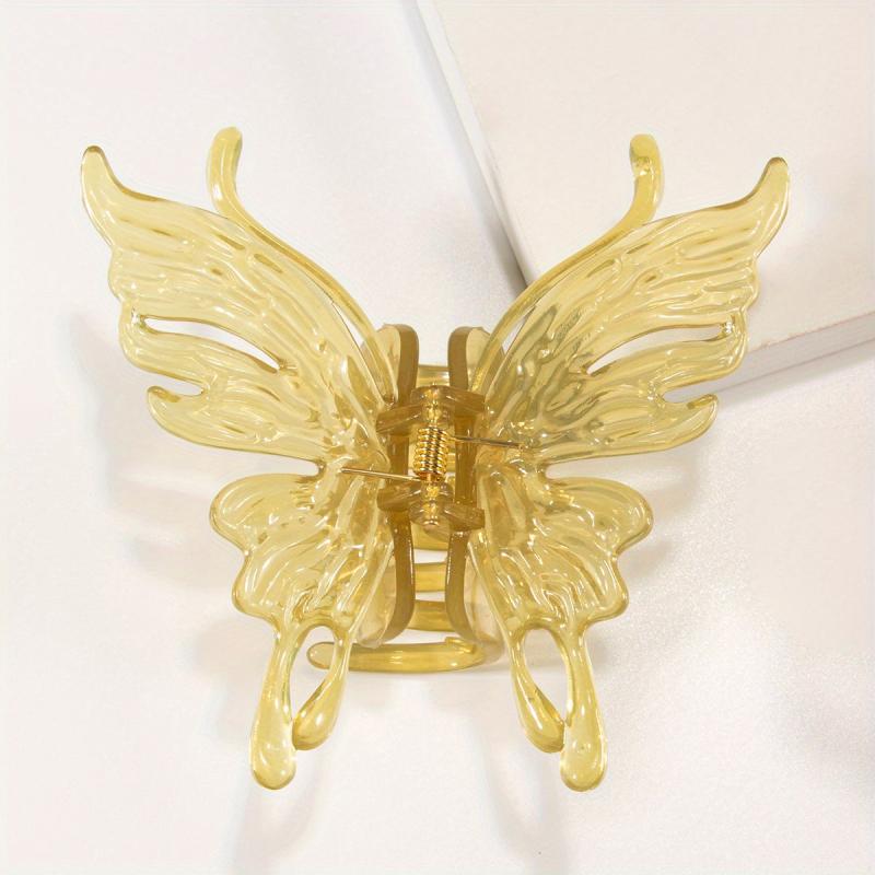 Acrylic Butterfly Hair Claw Shark Claw Ponytail Holder