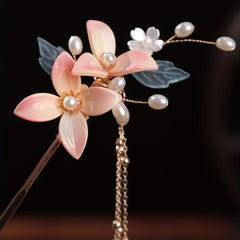 Resin Floral Hair Stick Chinese Style Hair Accessories For Women