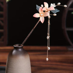 Resin Floral Hair Stick Chinese Style Hair Accessories For Women