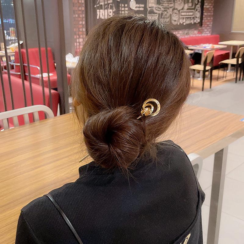 Metal Plated Bun Holder Hair Accessory