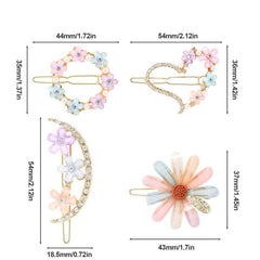 Flower Rhinestone Hair Clip Side Clip Hair Accessories Women