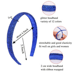 Glitter Thin Headbands No Slip Hair Accessories