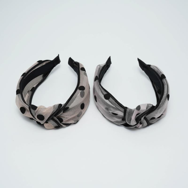 Polka Dot Knot Headband Wide Hairband for Girls