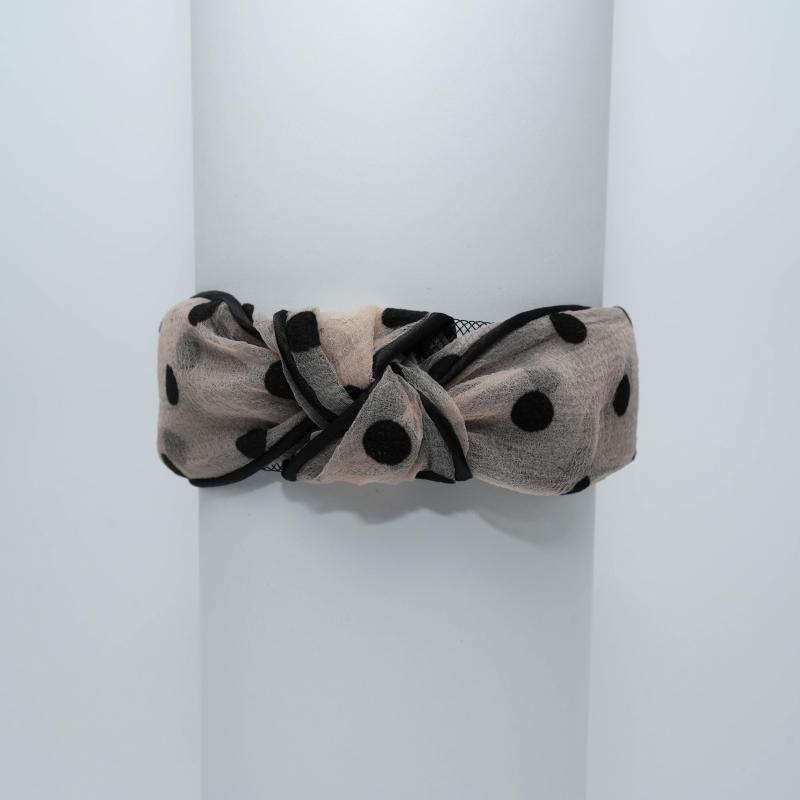 Polka Dot Knot Headband Wide Hairband for Girls