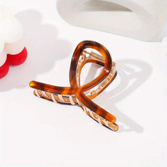 Vintage Hair Claw Cross Shape Shark Claw Ponytail Holder Hair Accessories