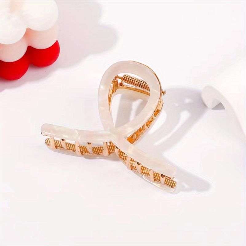 Vintage Hair Claw Cross Shape Shark Claw Ponytail Holder Hair Accessories