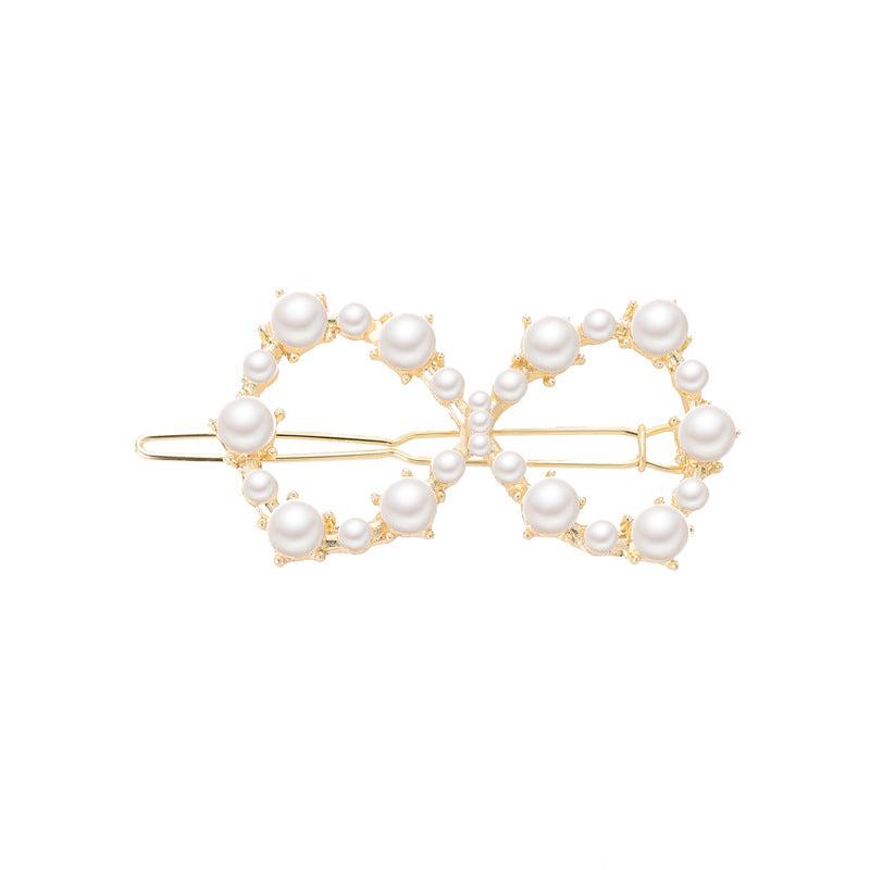 Heart Round Metal Hair Clip Geometric Hair Accessories for Girls