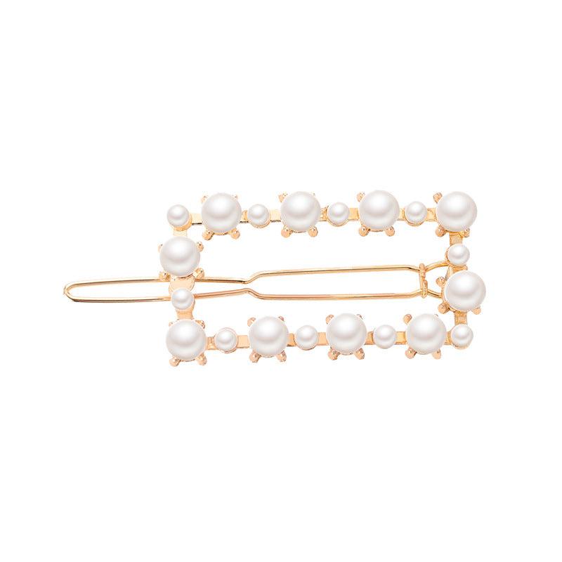 Heart Round Metal Hair Clip Geometric Hair Accessories for Girls