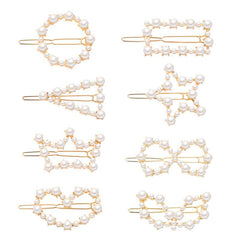 Heart Round Metal Hair Clip Geometric Hair Accessories for Girls