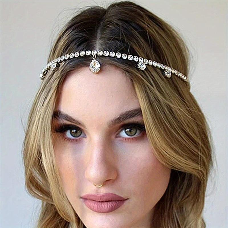 Crystal Headband With Pendant Boho Style Hair Accessories