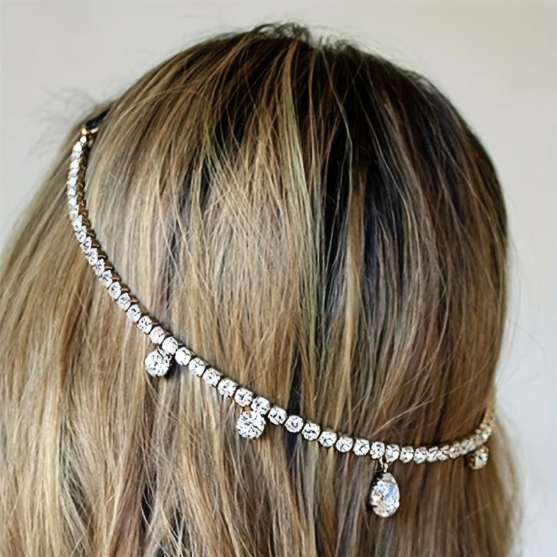 Crystal Headband With Pendant Boho Style Hair Accessories