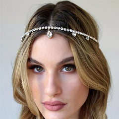 Crystal Headband With Pendant Boho Style Hair Accessories