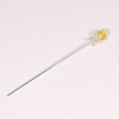 Crystal Flower Hair Pin Hair Stick Ponytail Holder
