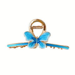 6pcs Flower Butterfly Hair Claw Set Large Shark Claw Ponytail Holder