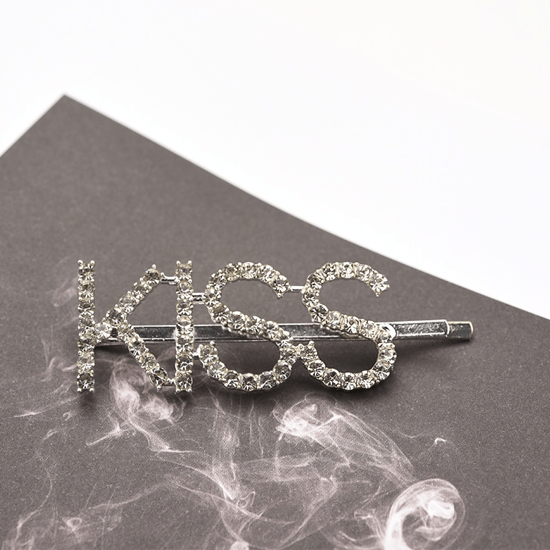 Rhinestone Letters Hair Clip Head Jewelry for Women