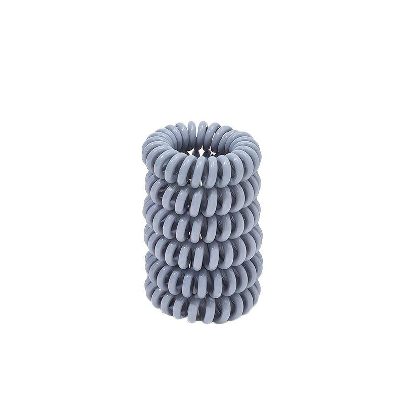 18 Pcs Spiral Hair Ties Coil Hair Ties Phone Cord Hair Ties Ponytail Hair Coils