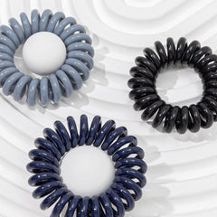 18 Pcs Spiral Hair Ties Coil Hair Ties Phone Cord Hair Ties Ponytail Hair Coils