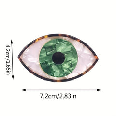 Acetate Evil Eye Shaped Hair Claw Ponytail Holder