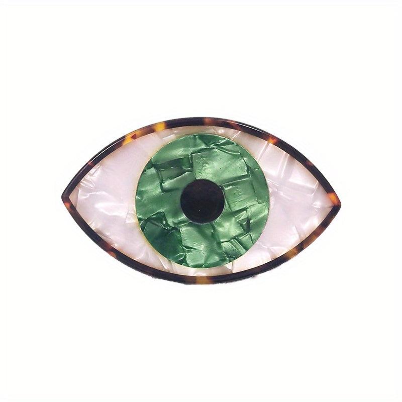 Acetate Evil Eye Shaped Hair Claw Ponytail Holder
