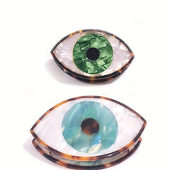 Acetate Evil Eye Shaped Hair Claw Ponytail Holder