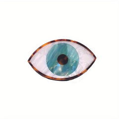 Acetate Evil Eye Shaped Hair Claw Ponytail Holder