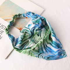 Floral Pattern Headband Bandana Print Hair Scarf Hair Accessories