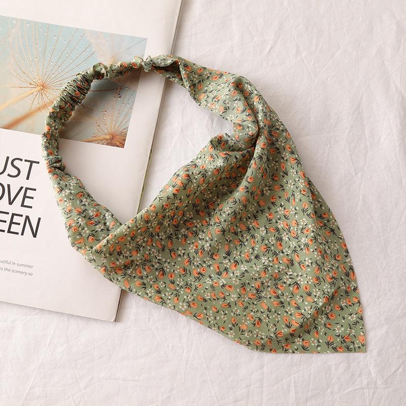 Floral Pattern Headband Bandana Print Hair Scarf Hair Accessories