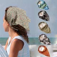 Floral Pattern Headband Bandana Print Hair Scarf Hair Accessories