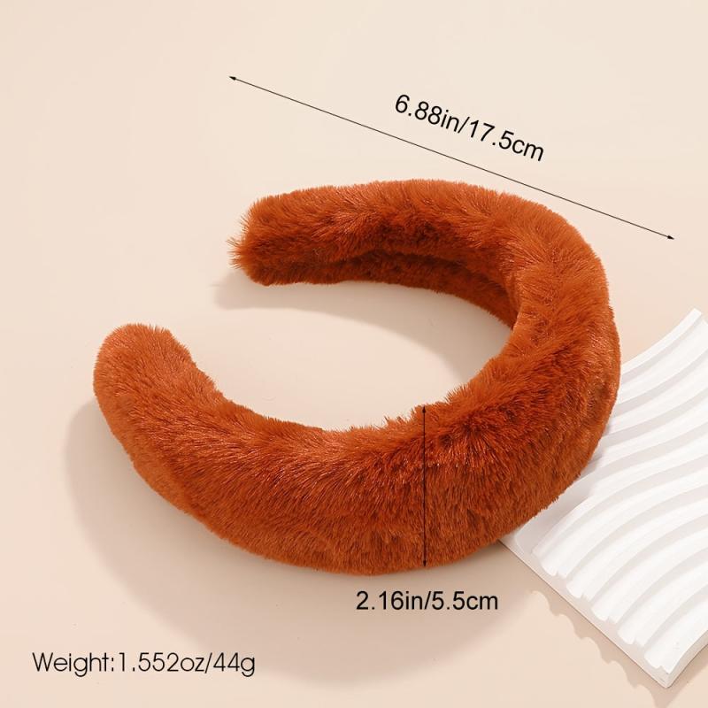 Solid Color Women Headband Hair Clip U-Shape Hair Hoop Hair Accessories