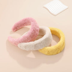 Solid Color Women Headband Hair Clip U-Shape Hair Hoop Hair Accessories