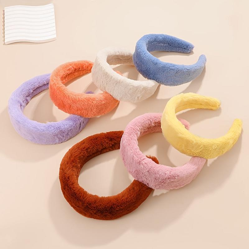 Solid Color Women Headband Hair Clip U-Shape Hair Hoop Hair Accessories