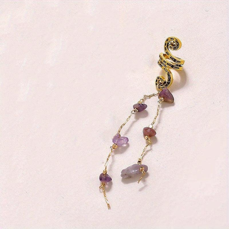 Colored Stone Pendant Hair Jewelry For Braids Tassels Dreadlock