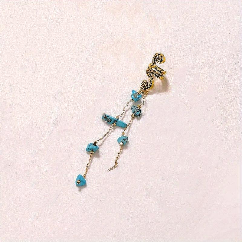 Colored Stone Pendant Hair Jewelry For Braids Tassels Dreadlock