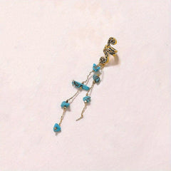 Colored Stone Pendant Hair Jewelry For Braids Tassels Dreadlock