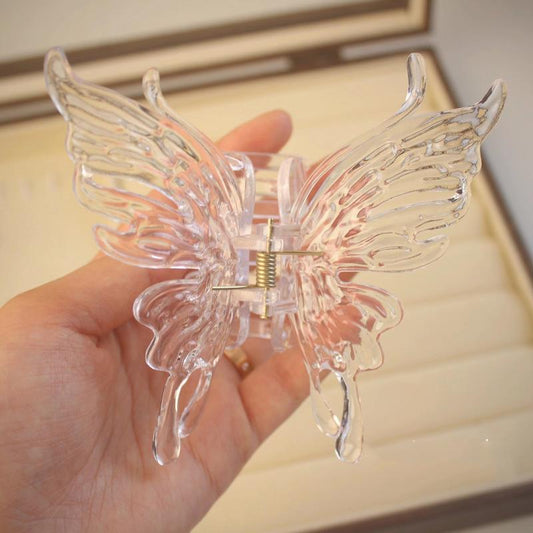 Large Hollow Butterfly Hair Claw Clips Strong Hold Barrettes for Thick Hair