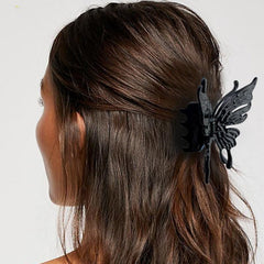 Large Hollow Butterfly Hair Claw Clips Strong Hold Barrettes for Thick Hair