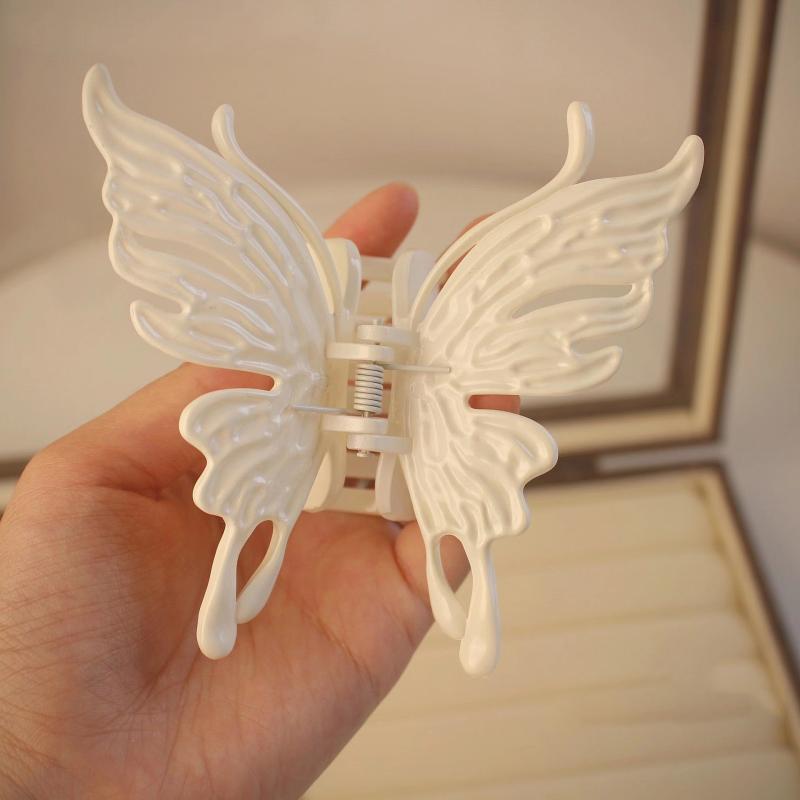Large Hollow Butterfly Hair Claw Clips Strong Hold Barrettes for Thick Hair