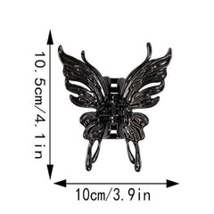 Large Hollow Butterfly Hair Claw Clips Strong Hold Barrettes for Thick Hair